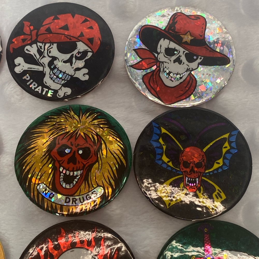 POGs Lot of 42 Skulls with Foil 1990’s - Picture 4 of 14
